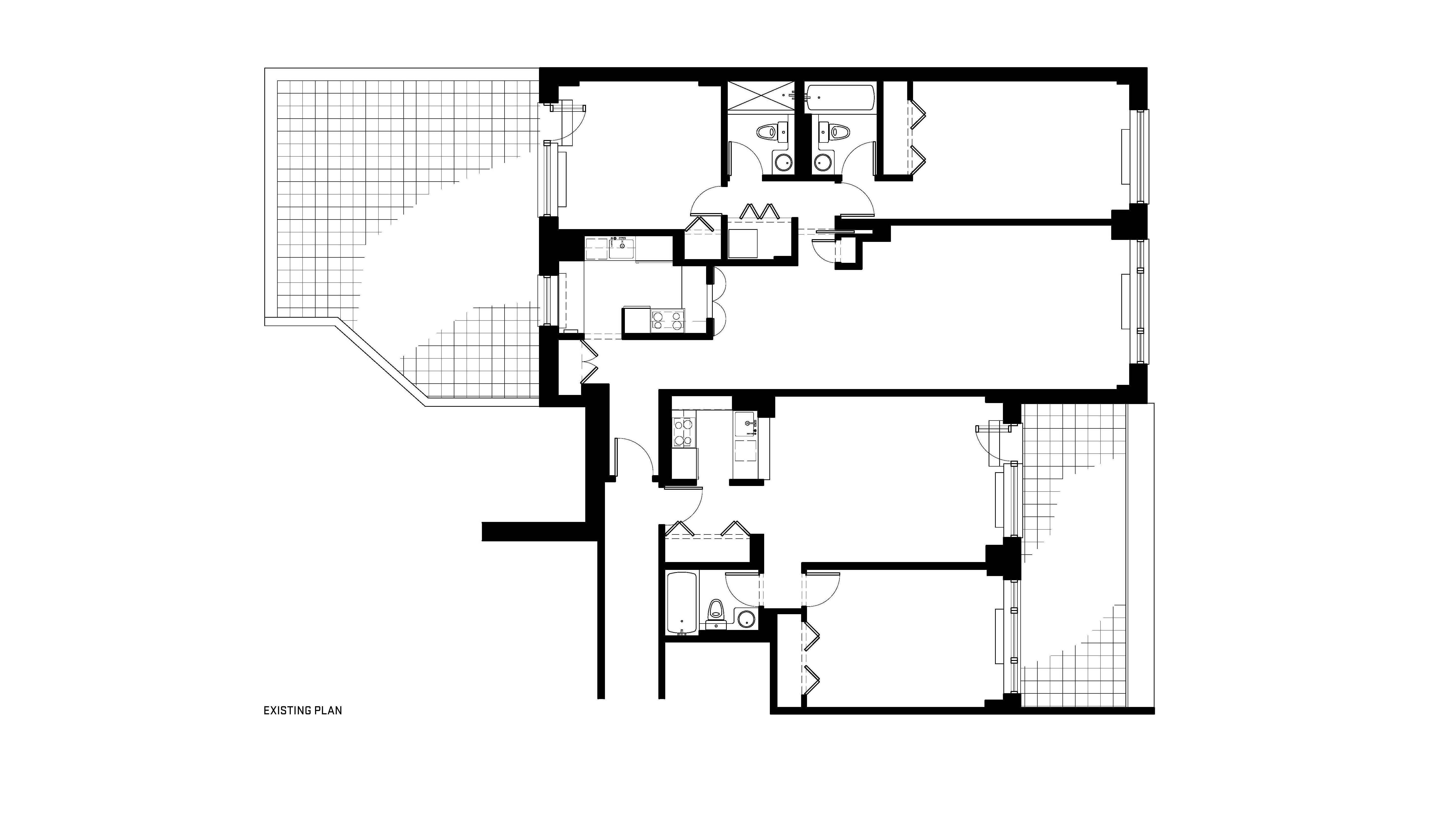 Plan Existing - STUDIO A+H